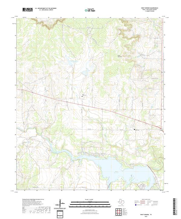 USGS Topographic Map – West Sweden