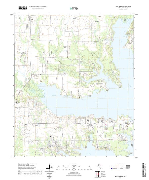 USGS Topographic Map – West Tawakoni