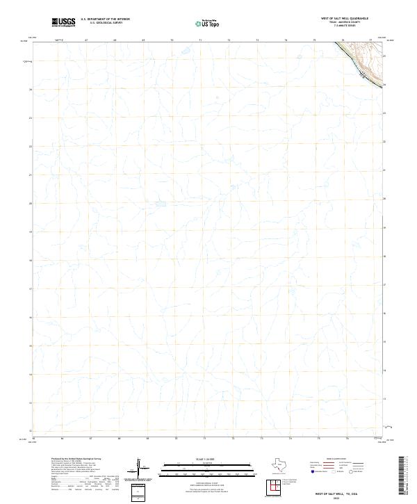 2022 Map of West of Salt Well, 2022 Print
