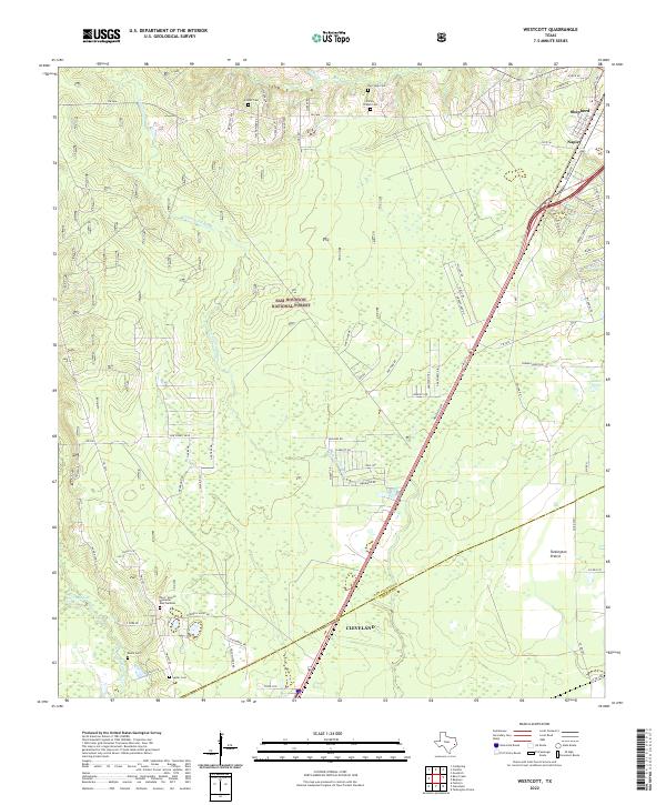 USGS Topographic Map – Westcott