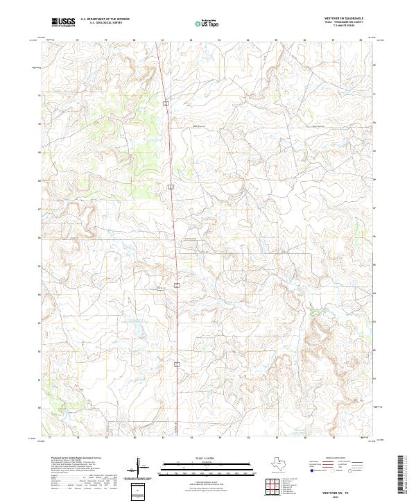 USGS Topographic Map – Westover SW