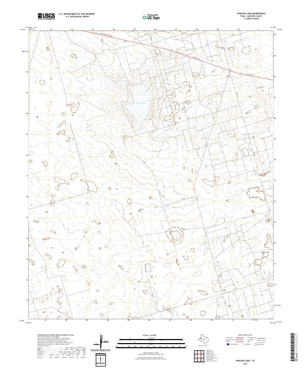 USGS Topographic Map – Whalen Lake