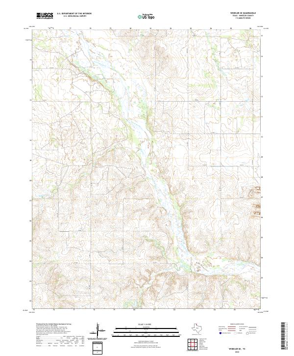 USGS Topographic Map – Wheeler SE