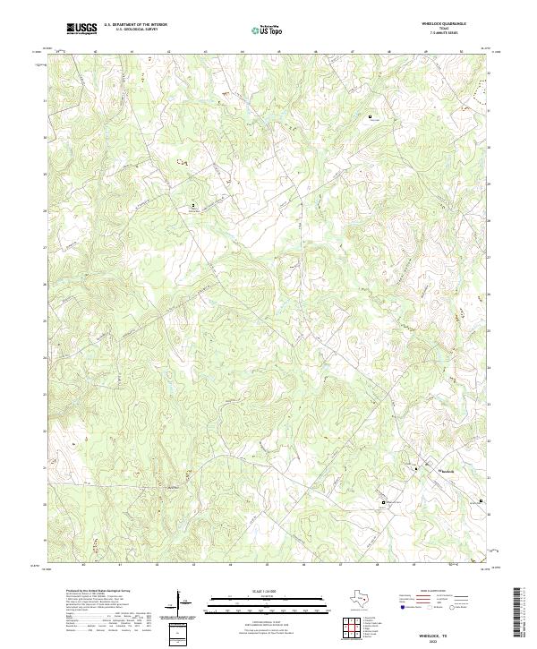 USGS Topographic Map – Wheelock