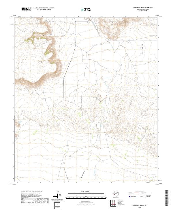 USGS Topographic Map – Whirlwind Spring