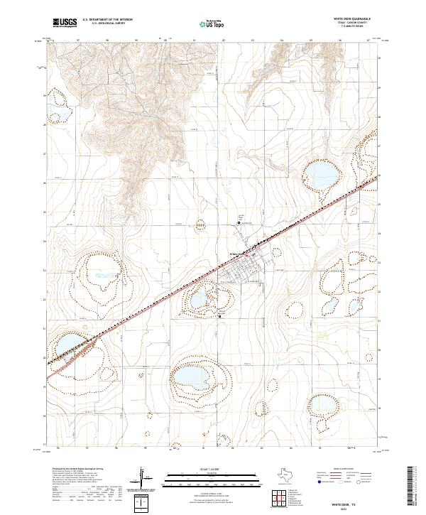 USGS Topographic Map – White Deer