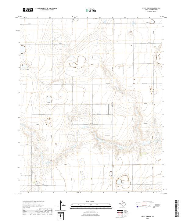 USGS Topographic Map – White Deer SW