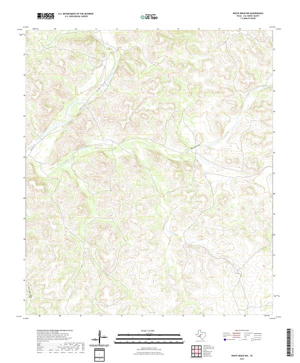 USGS Topographic Map – White Draw NW