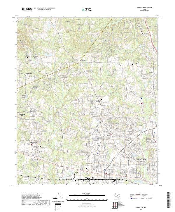 USGS Topographic Map – White Oak