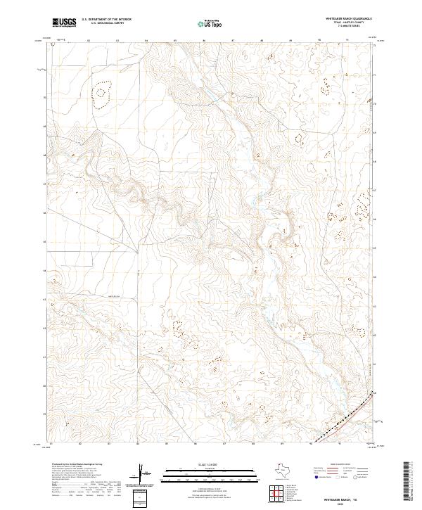 USGS Topographic Map – Whiteaker Ranch