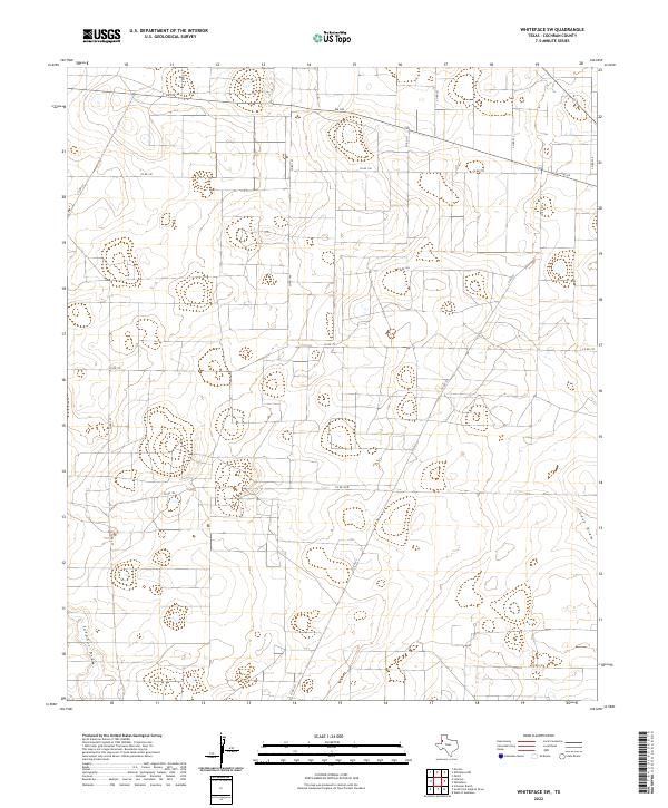 USGS Topographic Map – Whiteface SW