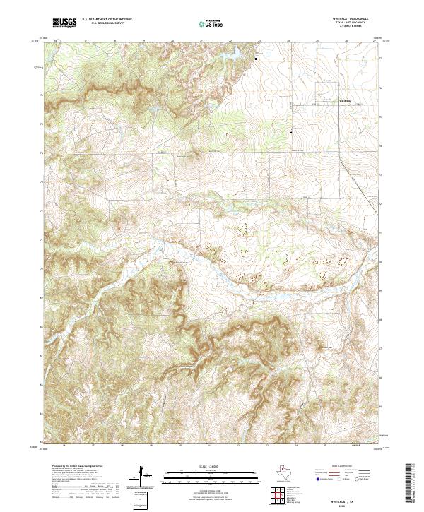 USGS Topographic Map – Whiteflat