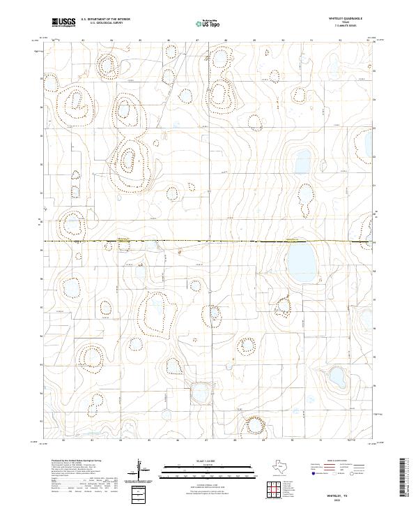 USGS Topographic Map – Whiteley