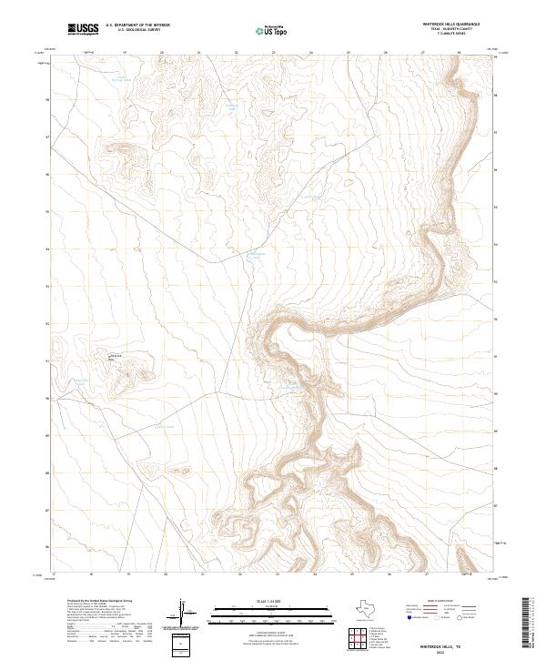 USGS Topographic Map – Whiterock Hills