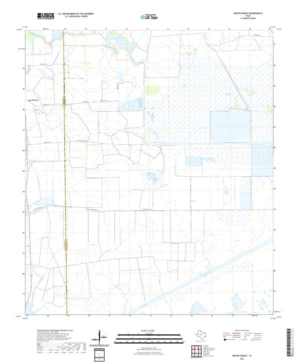 USGS Topographic Map – Whites Ranch