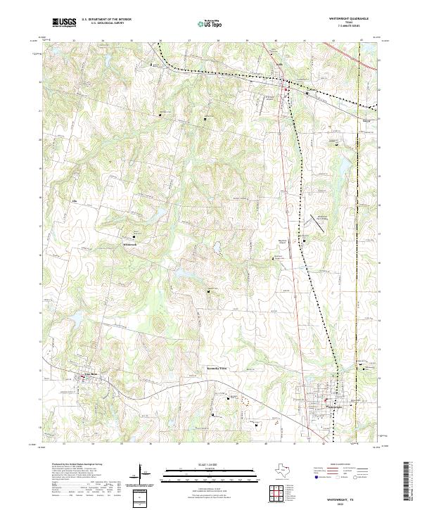 USGS Topographic Map – Whitewright