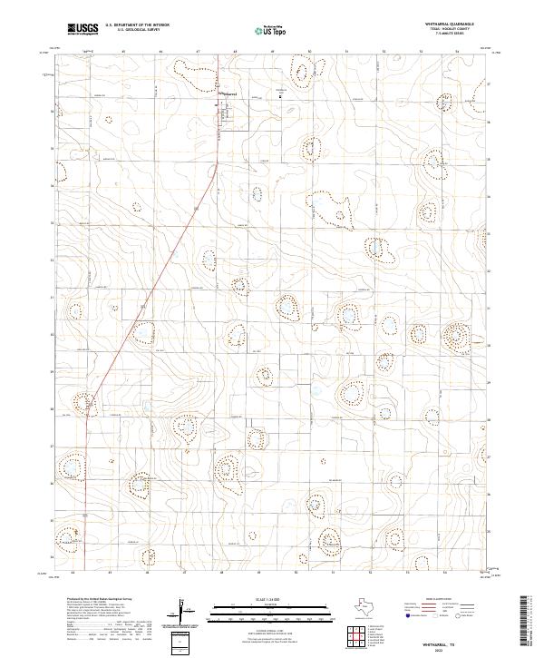 USGS Topographic Map – Whitharral
