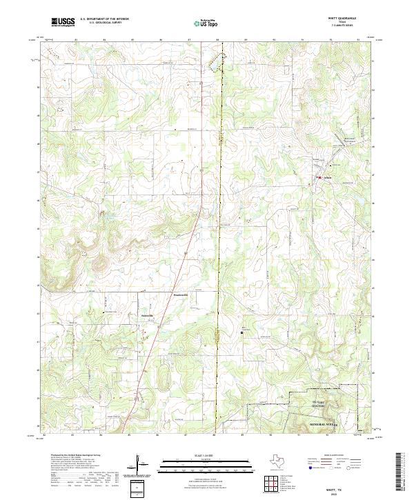 USGS Topographic Map – Whitt