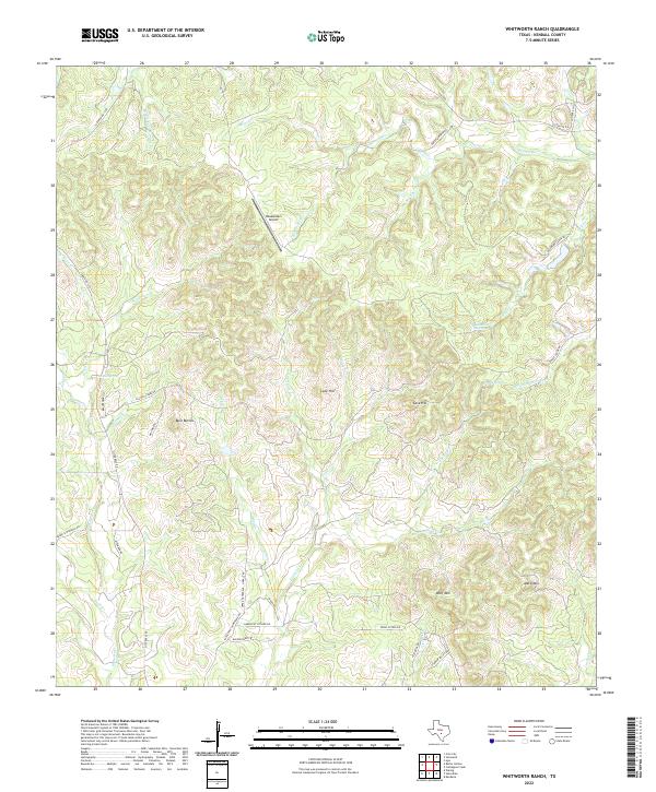USGS Topographic Map – Whitworth Ranch