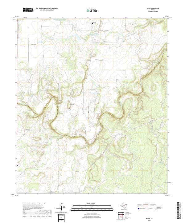 USGS Topographic Map – Whon