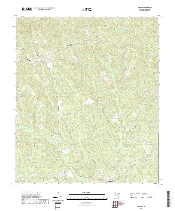 USGS Topographic Map – Wiergate