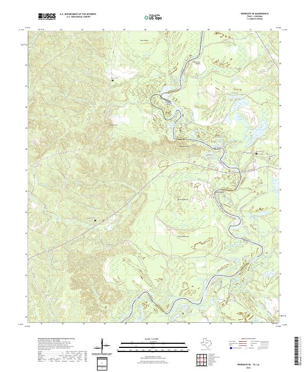 USGS Topographic Map – Wiergate SE