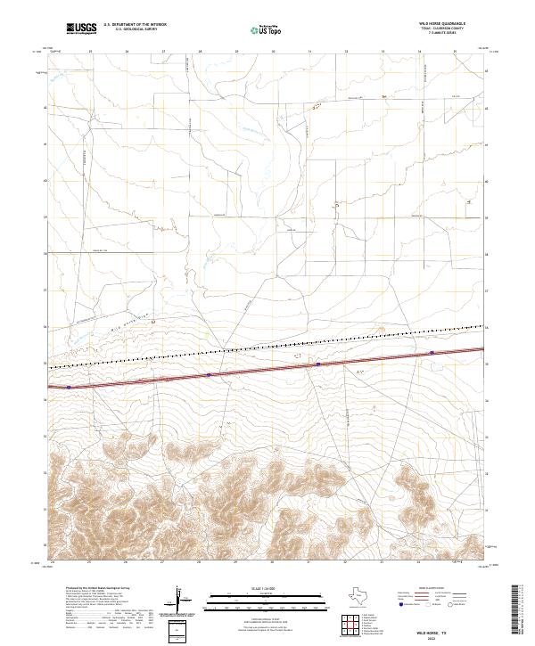 USGS Topographic Map – Wild Horse