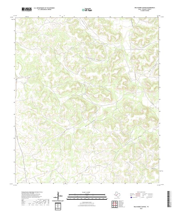 USGS Topographic Map – Wild Horse Canyon