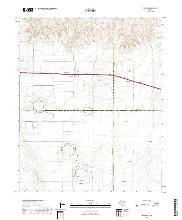 USGS Topographic Map – Wildorado