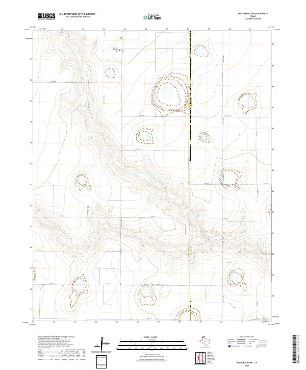 USGS Topographic Map – Wildorado SW