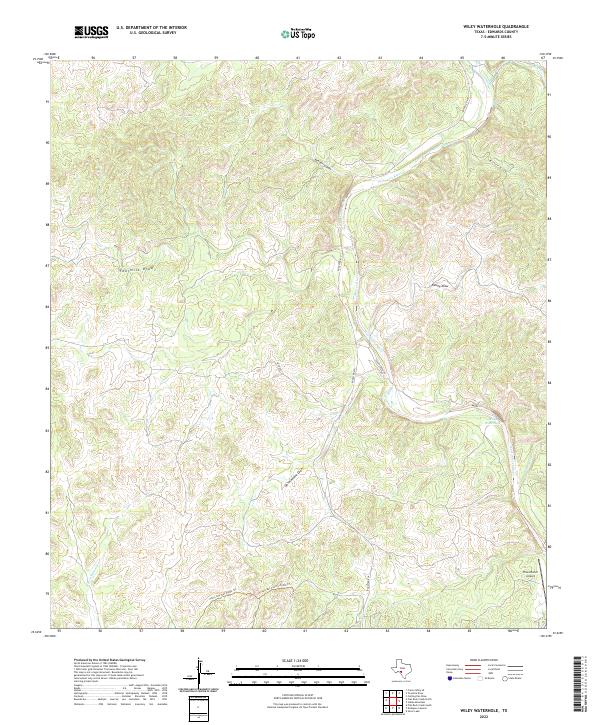 USGS Topographic Map – Wiley Waterhole