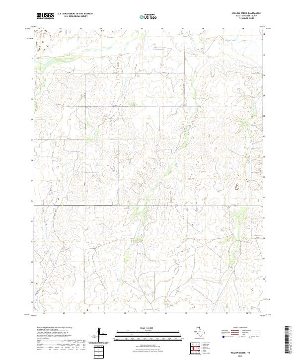 USGS Topographic Map – Willow Creek