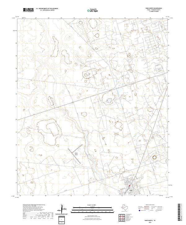 USGS Topographic Map – Wink North