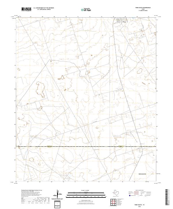 USGS Topographic Map – Wink South