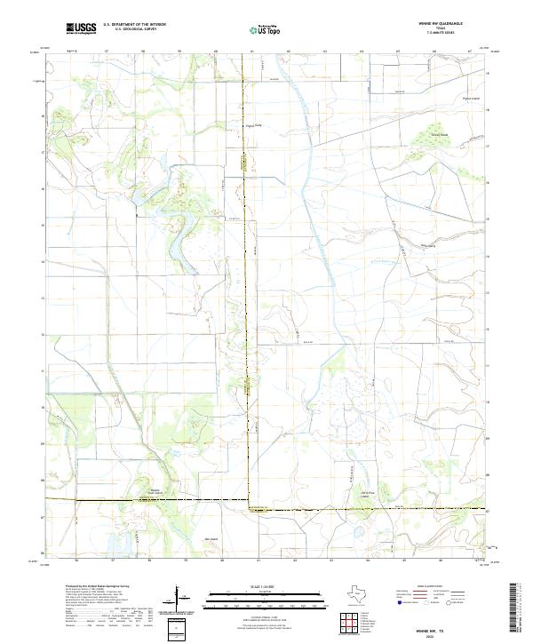 USGS Topographic Map – Winnie NW