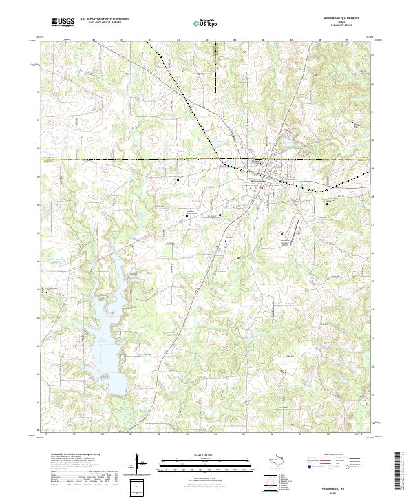 USGS Topographic Map – Winnsboro