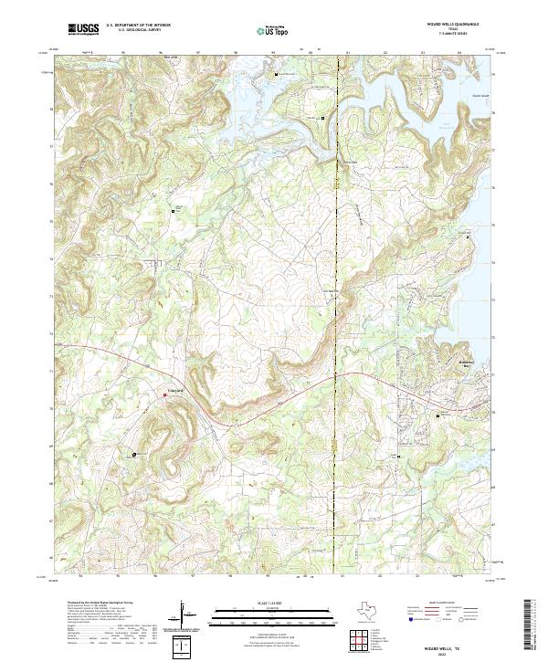 USGS Topographic Map – Wizard Wells