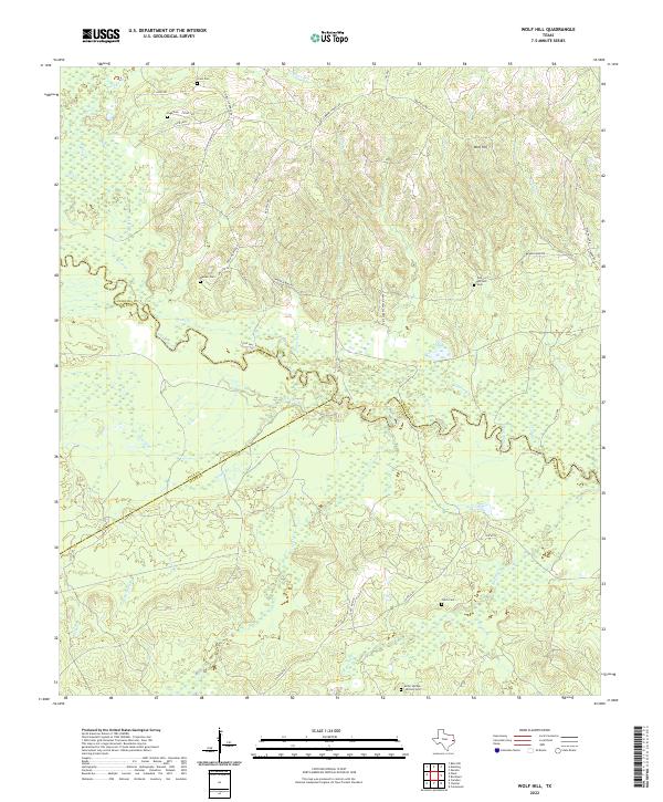 USGS Topographic Map – Wolf Hill