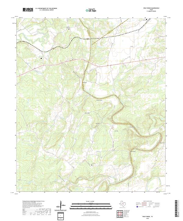 USGS Topographic Map – Wolf Ridge