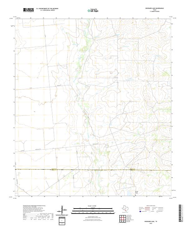 USGS Topographic Map – Woodard Lake