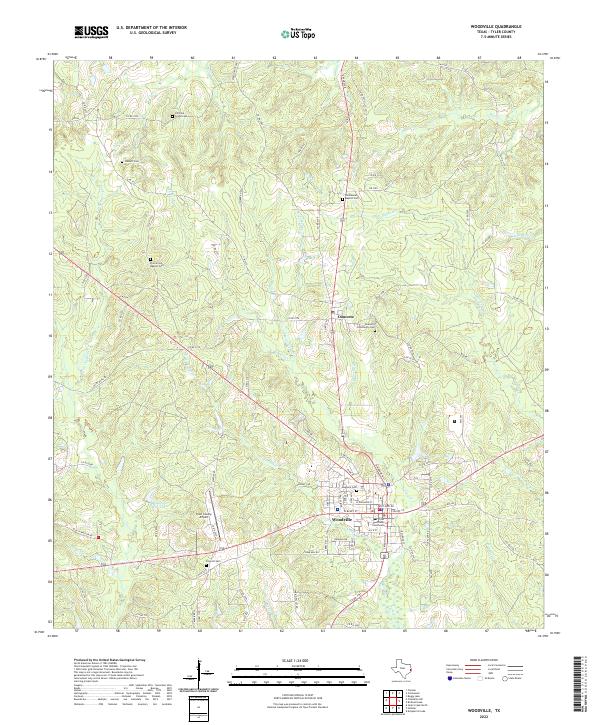 USGS Topographic Map – Woodville