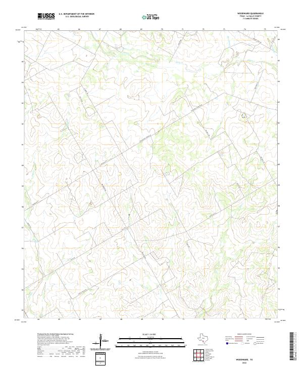 USGS Topographic Map – Woodward