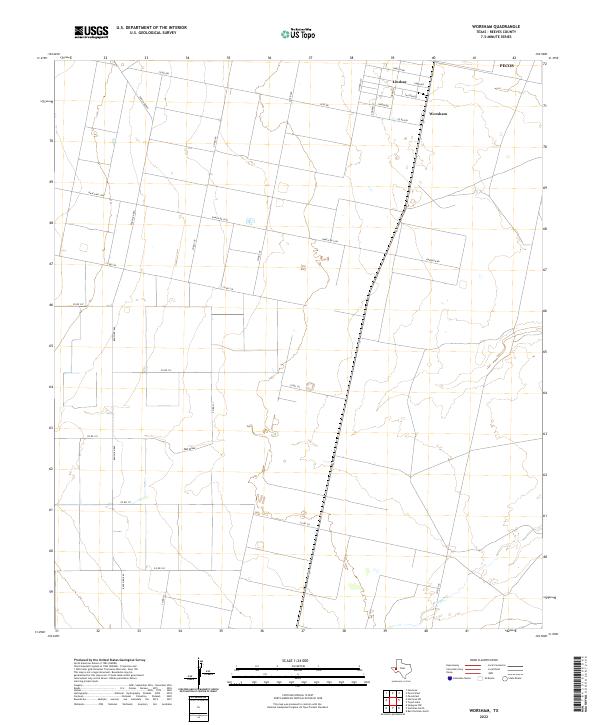 USGS Topographic Map – Worsham