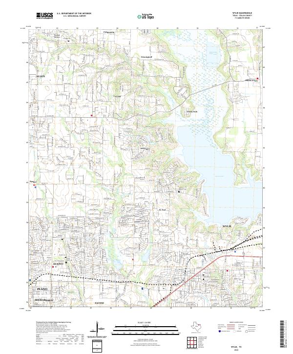 USGS Topographic Map – Wylie