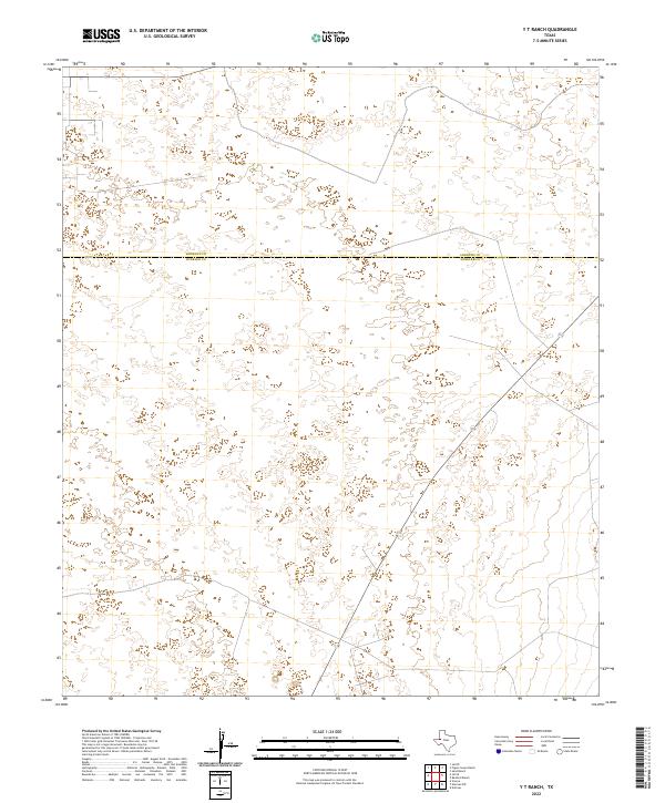 2022 Map of Y T Ranch, 2022 Print