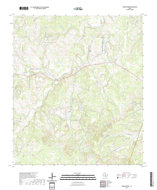 USGS Topographic Map – Yeager Creek