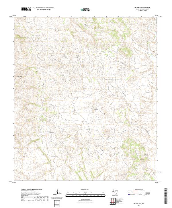 USGS Topographic Map – Yellow Hill
