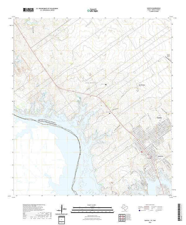 USGS Topographic Map – Zapata