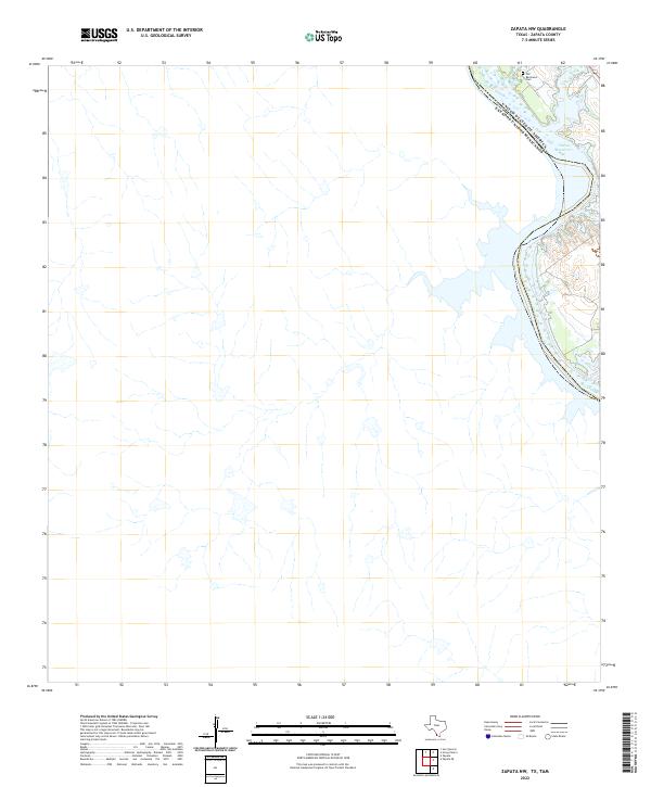 2022 Map of Zapata NW, 2022 Print