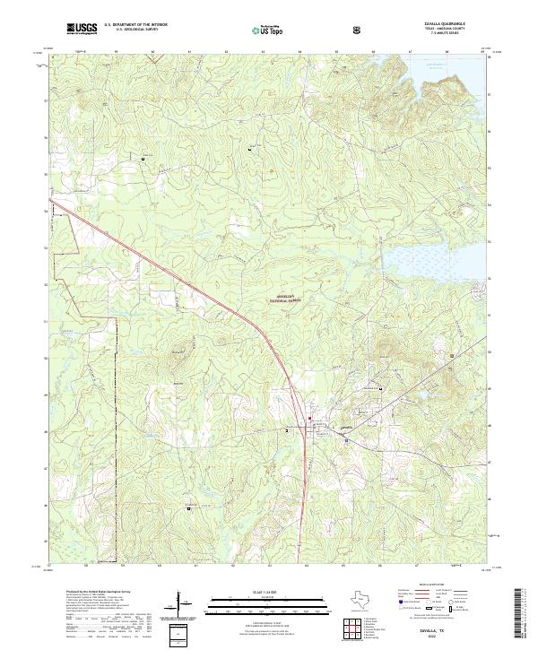 USGS Topographic Map – Zavalla